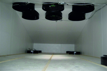 Umístění ventilátorů v centrálním kanále